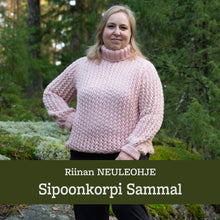 Load image into Gallery viewer, Knitting pattern – Sipoonkorpi wool sweater