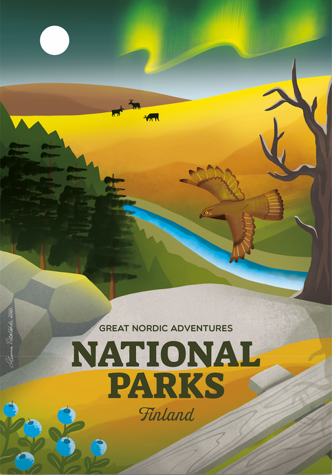 Kansallispuistot ansaitsivat oman julisteensa!