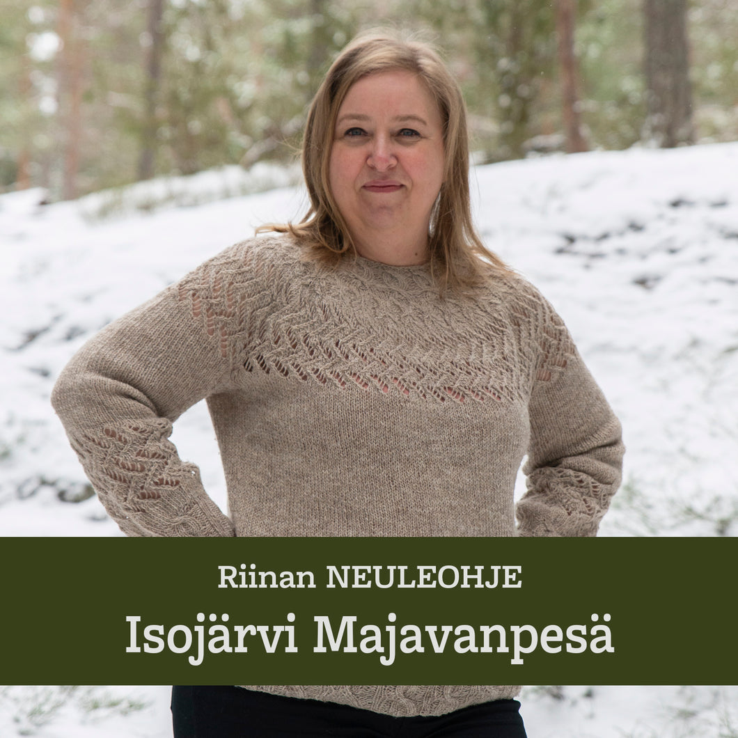 Knitting pattern – Isojärvi wool sweater