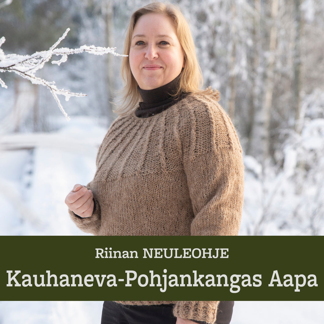 Neuleohje – Kauhaneva-Pohjankangas villapaita