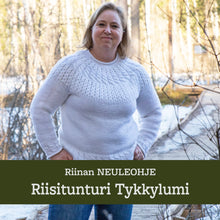 Load image into Gallery viewer, Knitting pattern – Riisitunturi wool sweater
