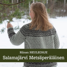 Lataa kuva Galleria-katseluun, Neuleohje – Salamajärvi villapaita
