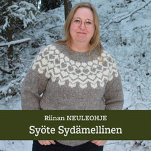 Load image into Gallery viewer, Knitting pattern – Syöte wool sweater
