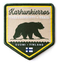 Lataa kuva Galleria-katseluun, Karhunkierros-kangasmerkki UUTUUS!
