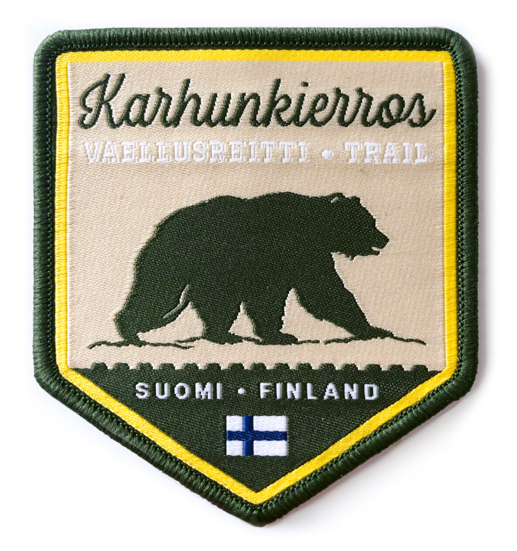 Karhunkierros-kangasmerkki UUTUUS!