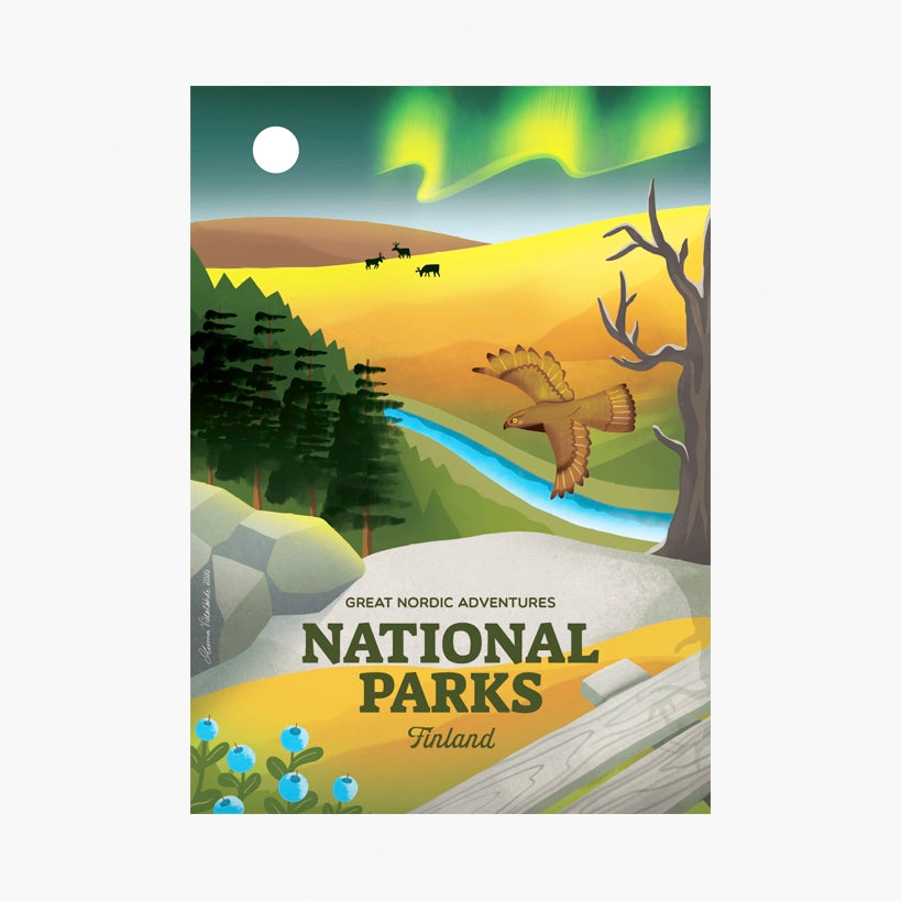 OUTLET National Parks Finland -juliste A4