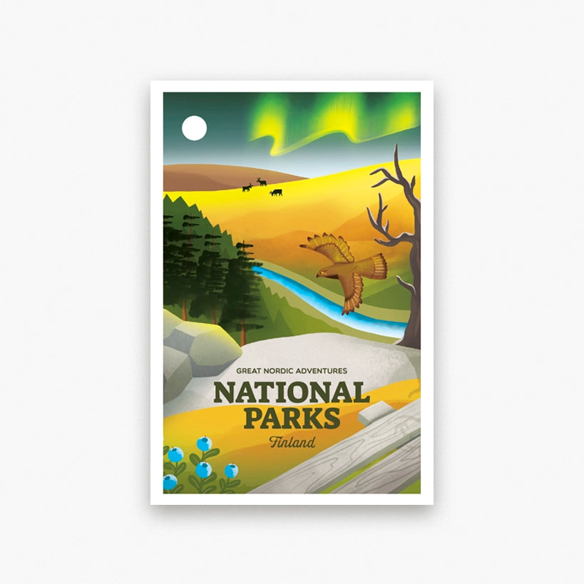 National Parks Finland -postikortti
