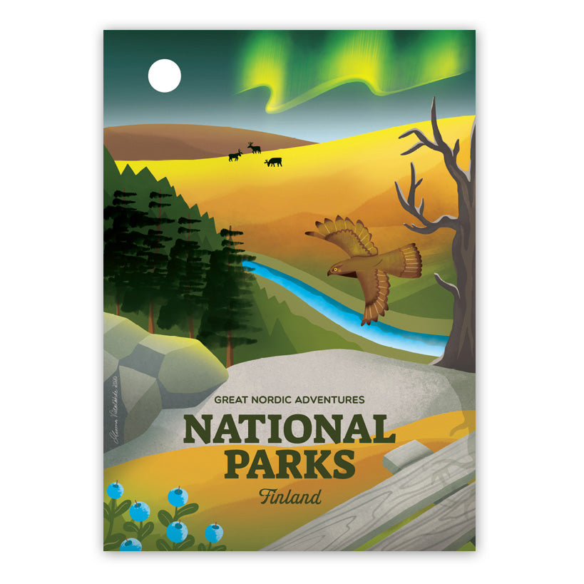 National Parks Finland poster, 50x70cm