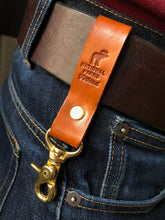 Load image into Gallery viewer, Leather key/accessory strap
